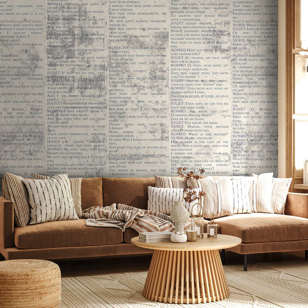 Shakespeare Quote Concrete Texture Wallpaper