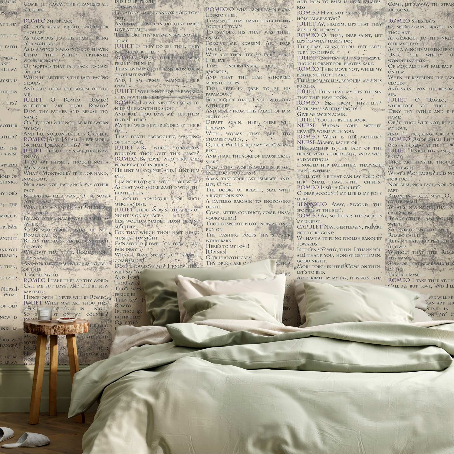 Shakespeare Quote Concrete Texture Wallpaper