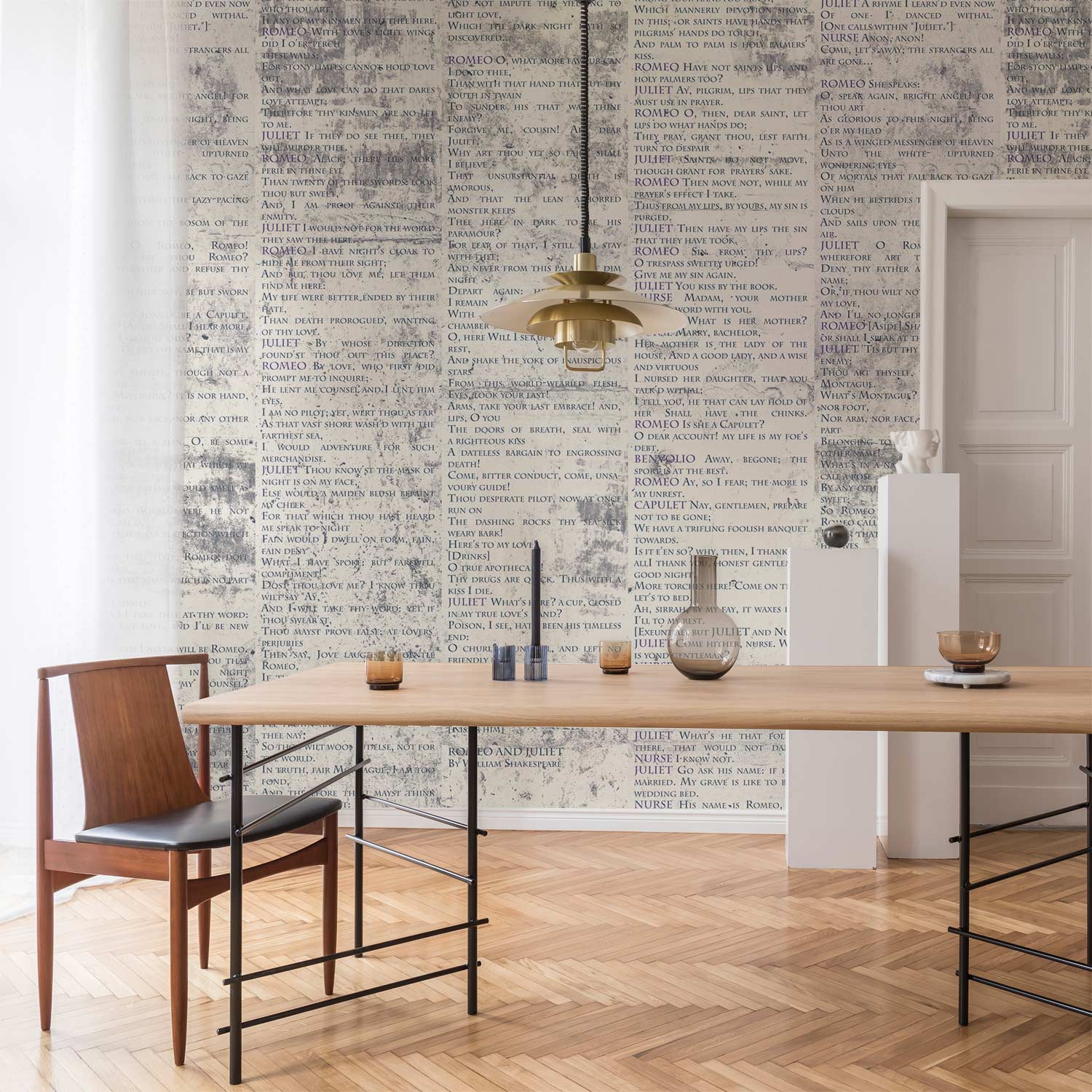 Shakespeare Quote Concrete Texture Wallpaper