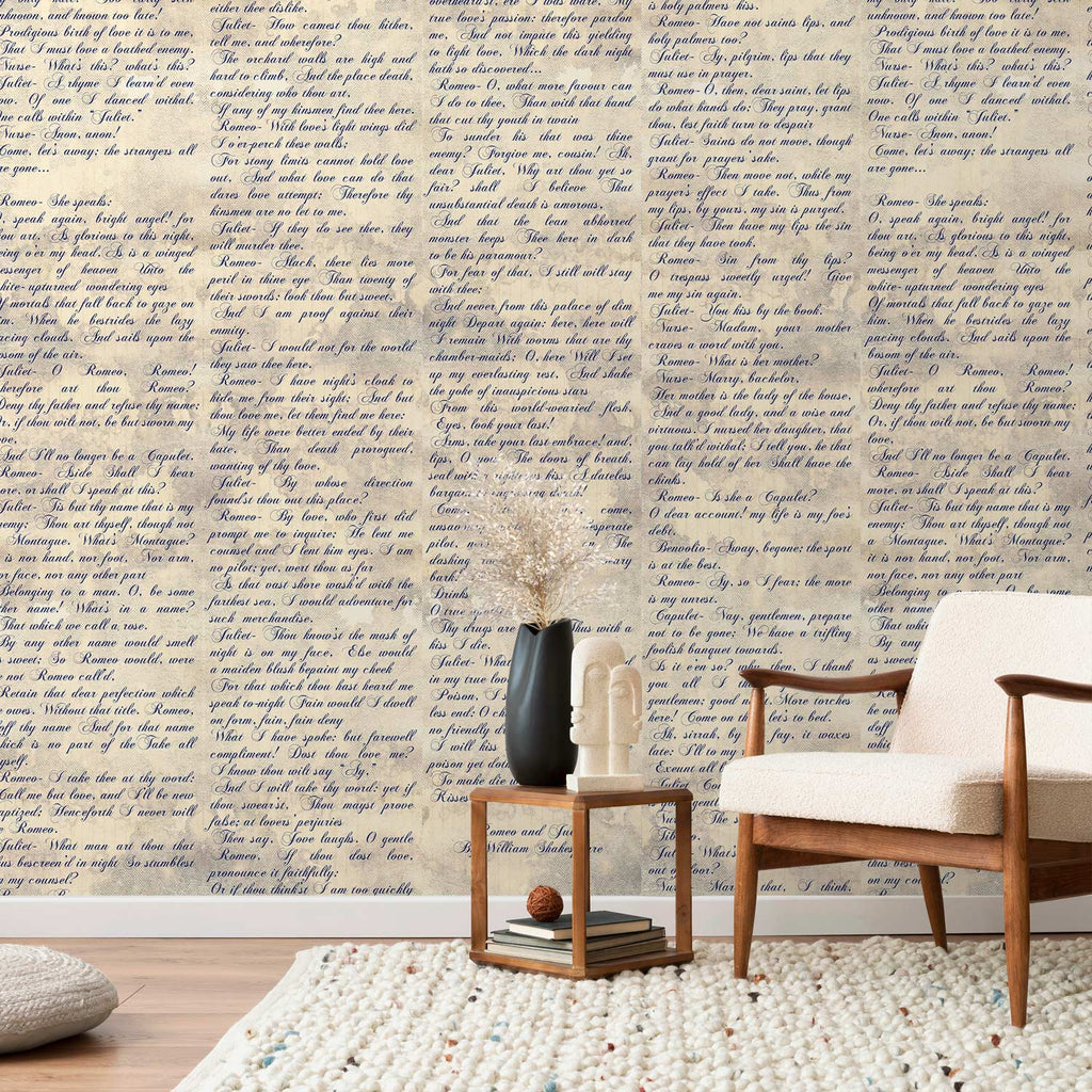 Romeo & Juliet Love Verses Text Wallpaper