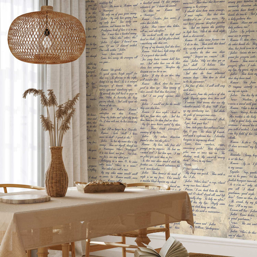 Romeo & Juliet Love Verses Text Wallpaper
