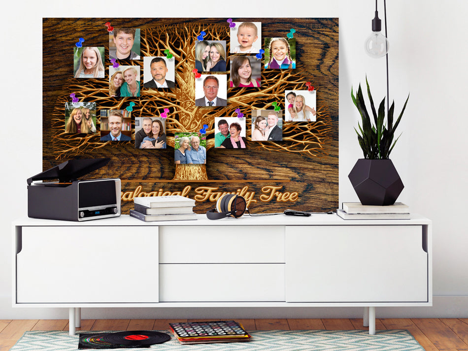 Family Tree Nature Decorative Pinboard