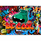 Colorful Graffiti Inscriptions Wall Mural