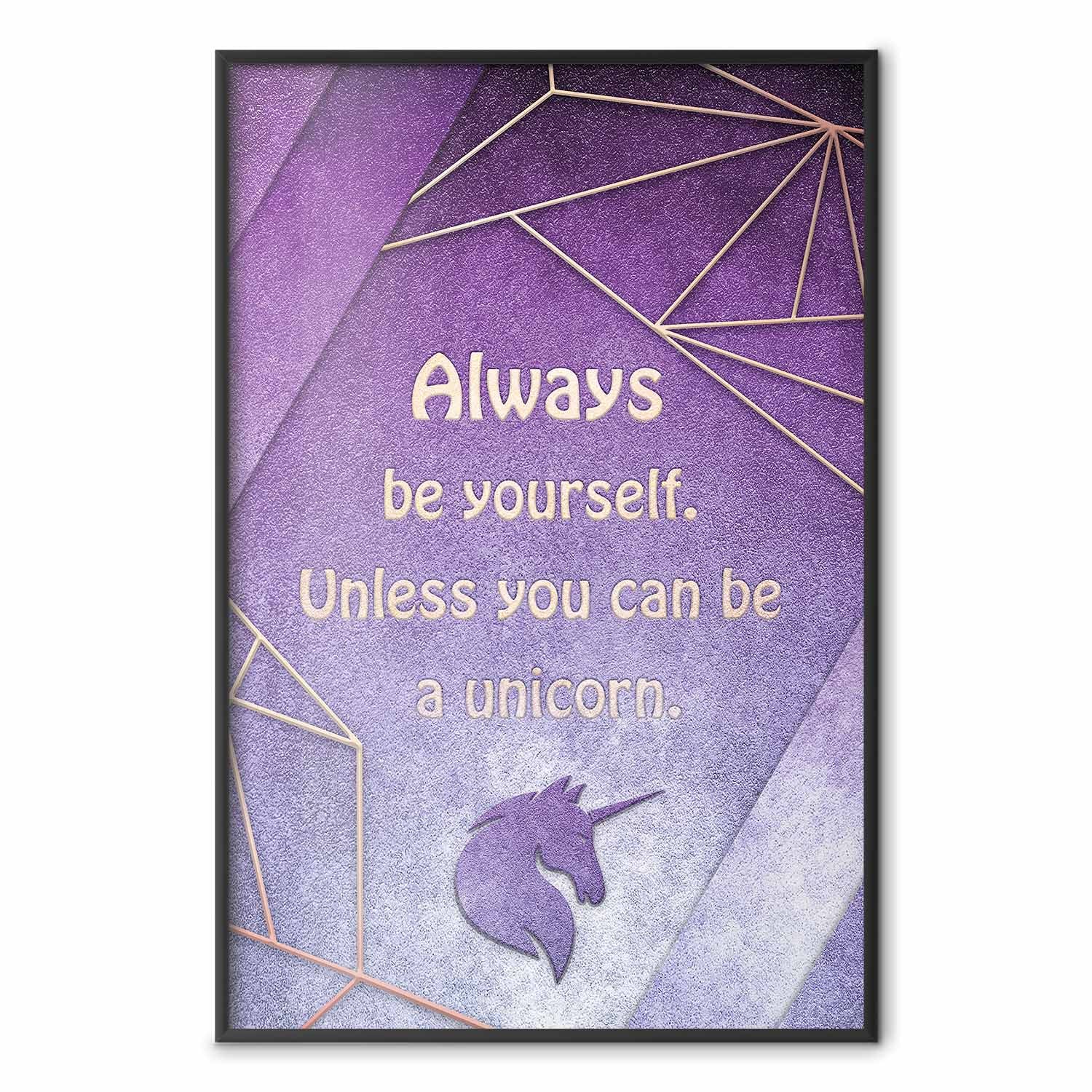 Be Yourself Quote Typography Poster