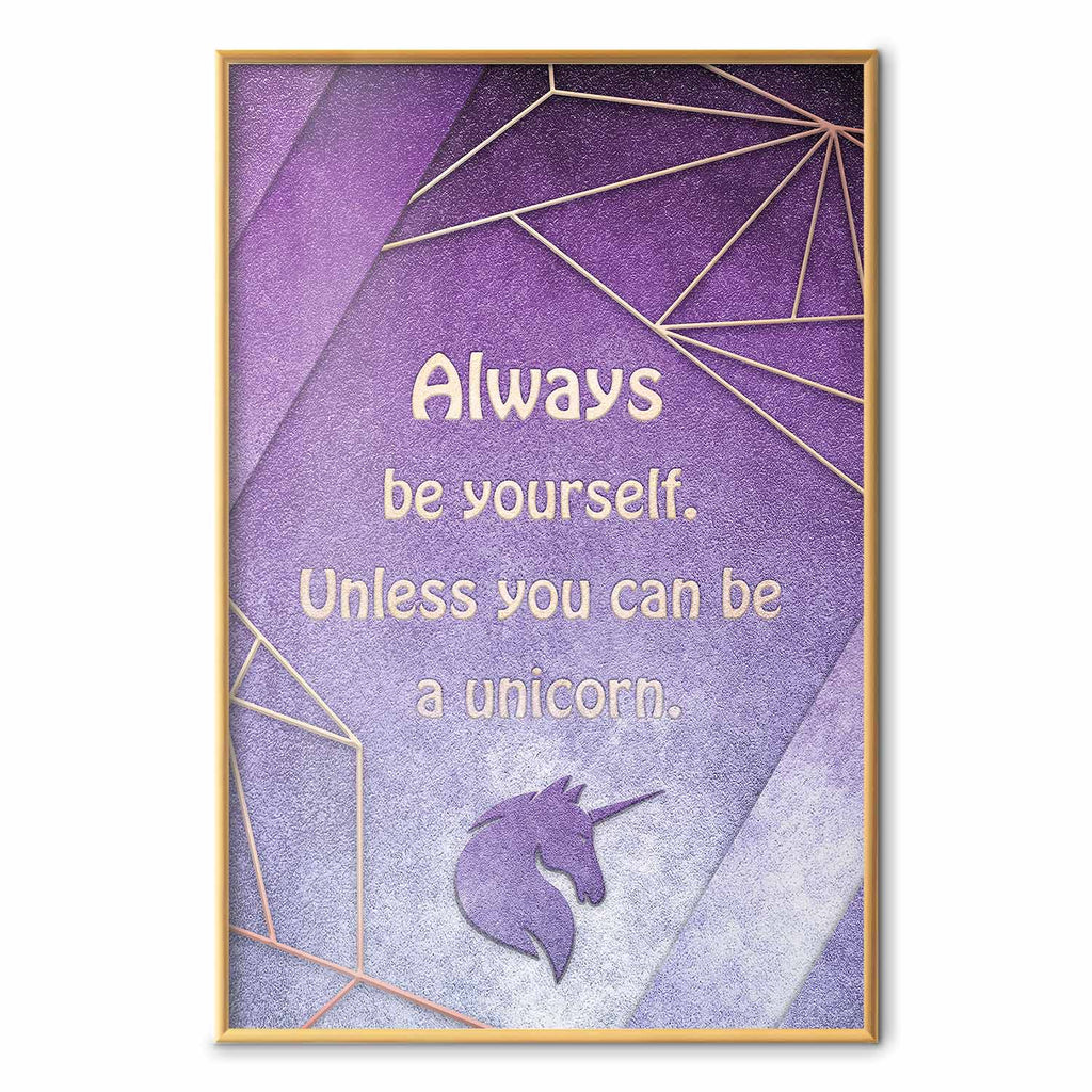 Be Yourself Quote Typography Poster