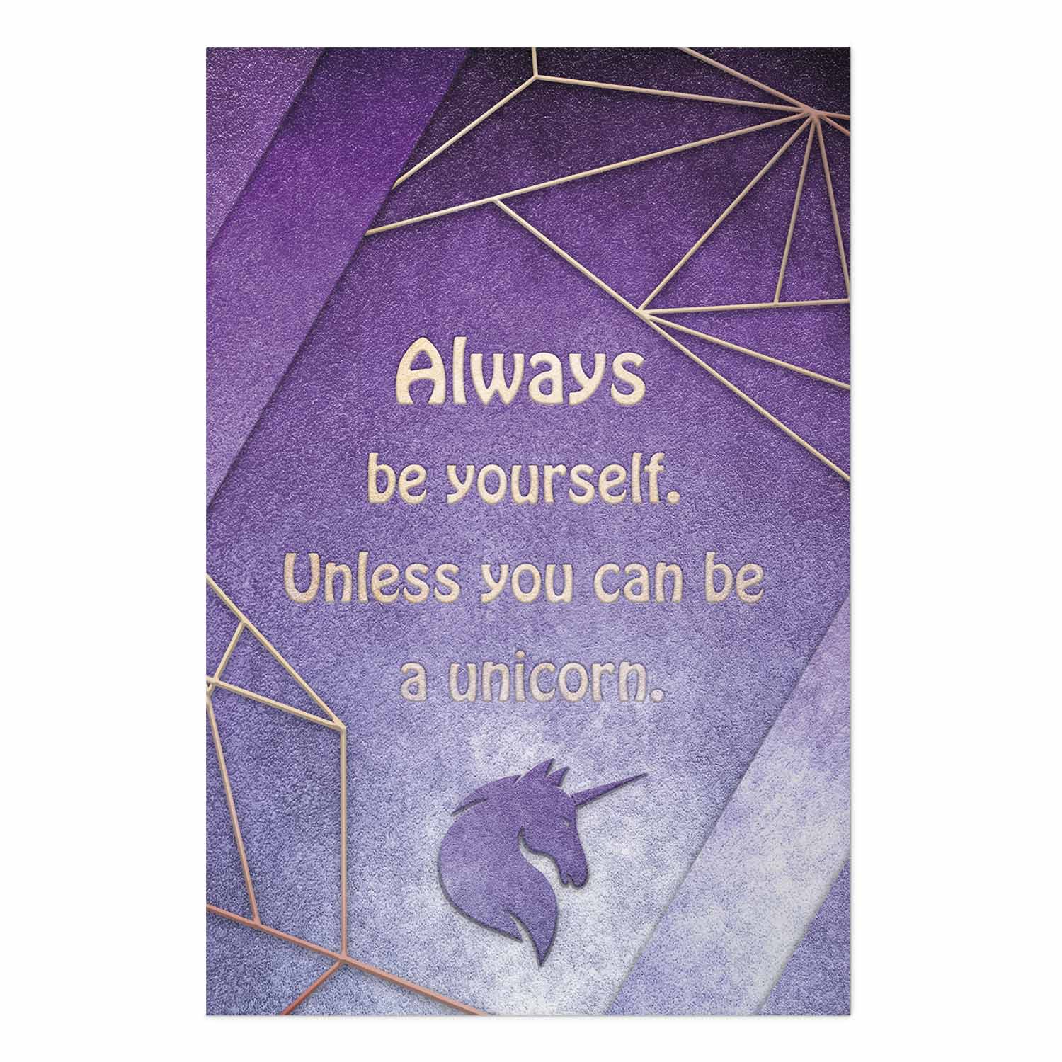 Be Yourself Quote Typography Poster