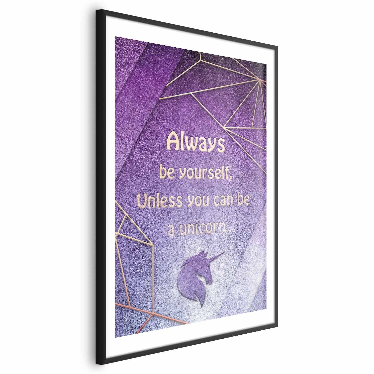 Be Yourself Quote Typography Poster