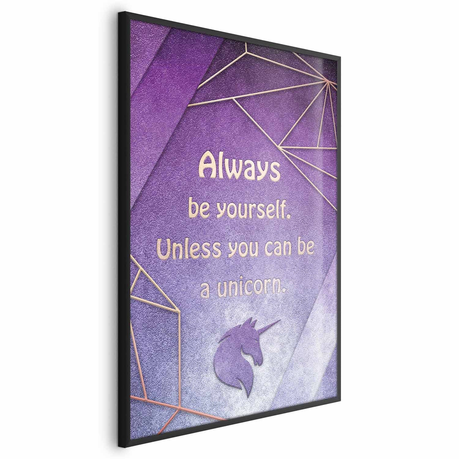 Be Yourself Quote Typography Poster