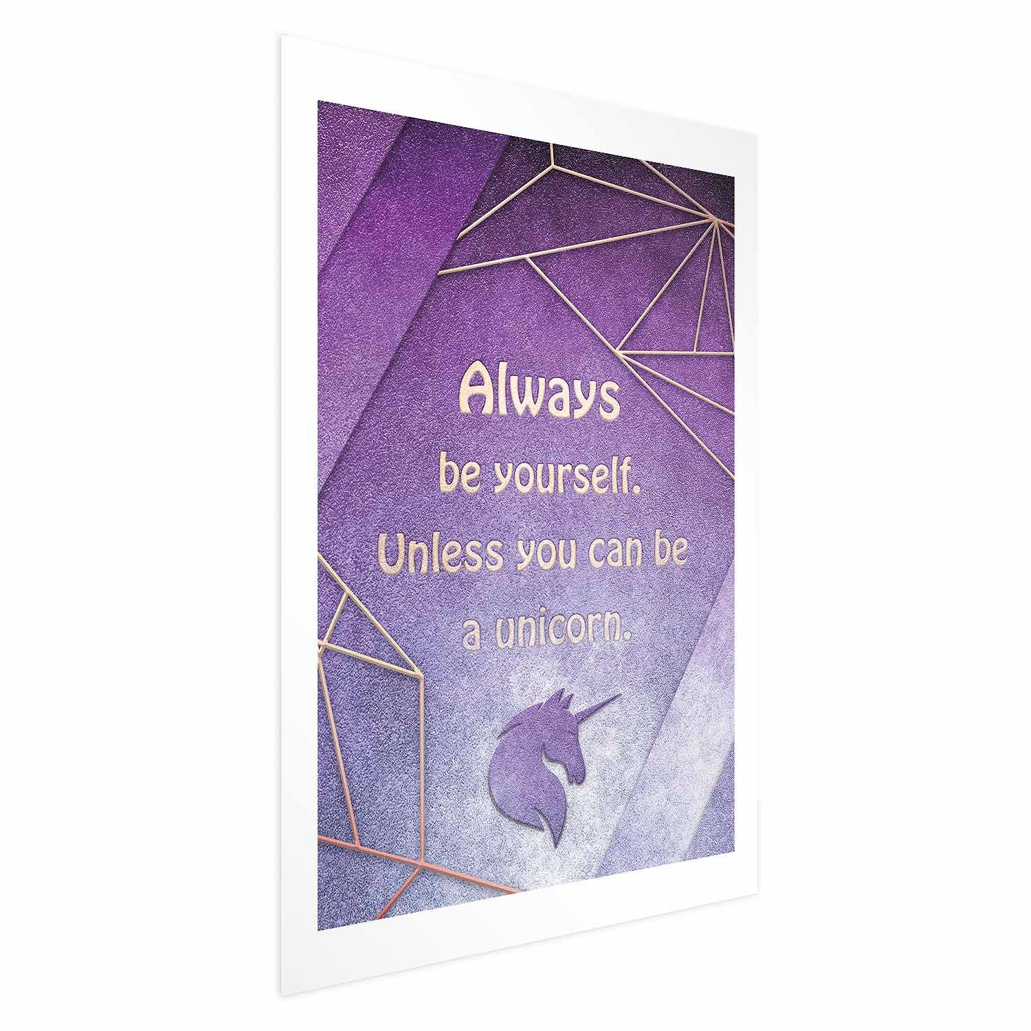 Be Yourself Quote Typography Poster