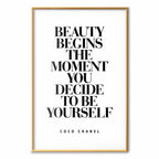 Coco Chanel Quote Fashion Poster