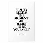 Coco Chanel Quote Fashion Poster