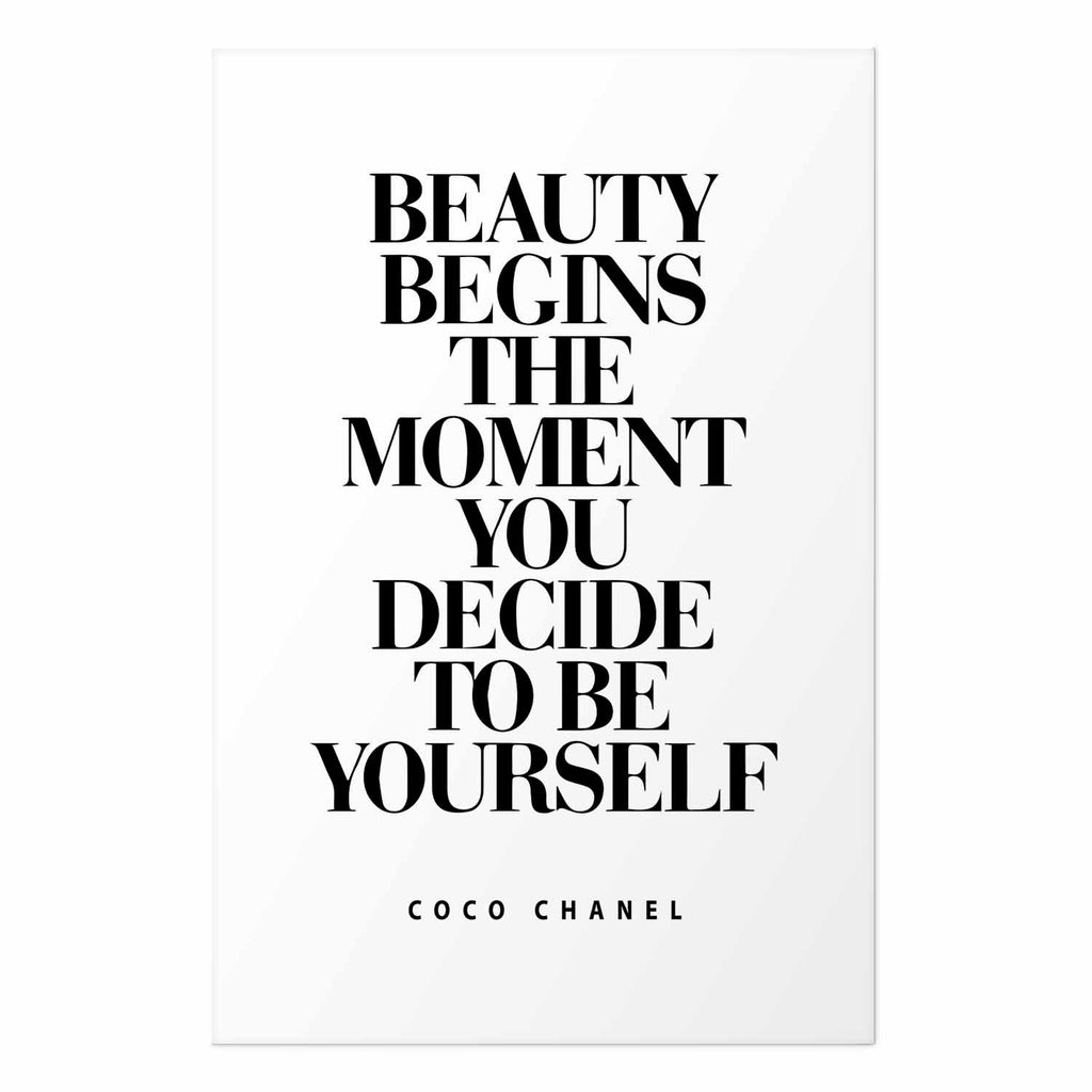 Coco Chanel Quote Fashion Poster