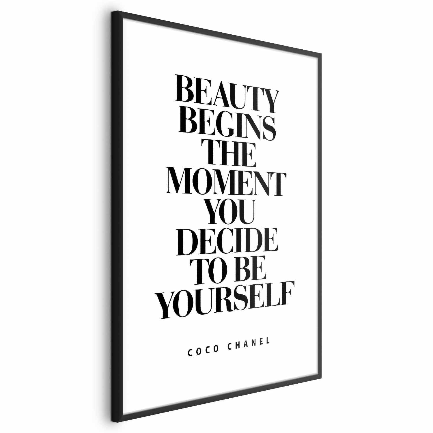 Coco Chanel Quote Fashion Poster