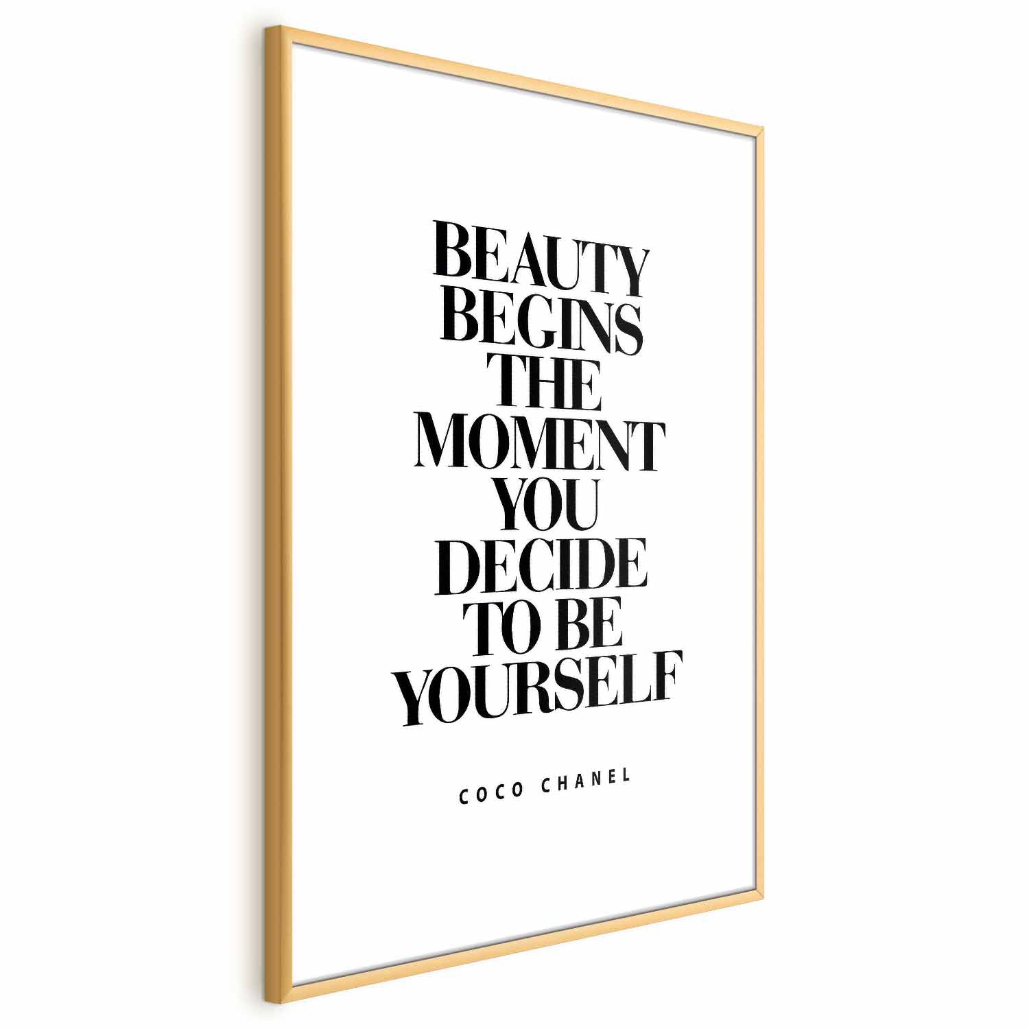 Coco Chanel Quote Fashion Poster