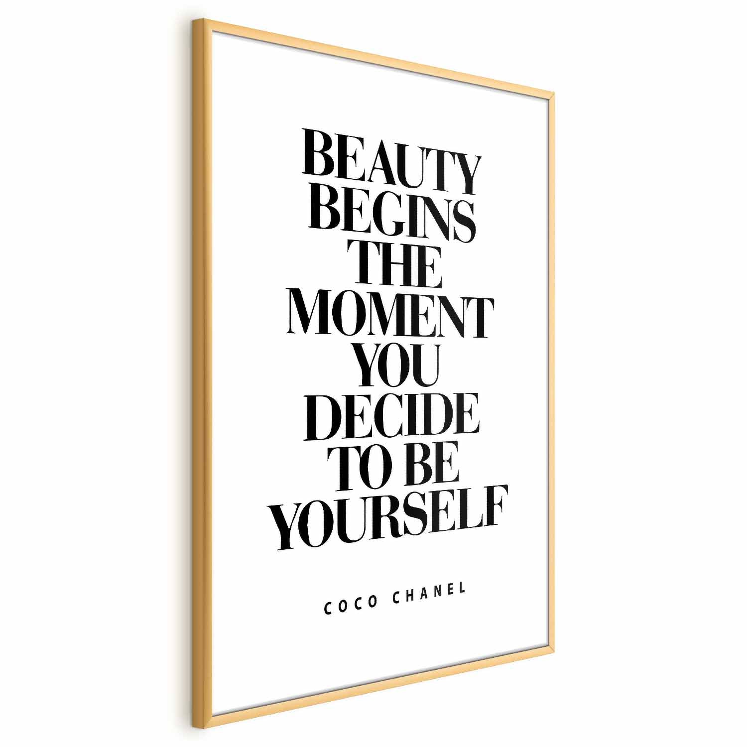 Coco Chanel Quote Fashion Poster