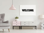 Canvas Print Welcome Wide 1 Part