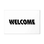 Welcome Text Modern Canvas Print
