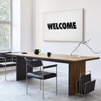 Welcome Text Modern Canvas Print