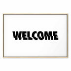 Welcome Text Modern Canvas Print