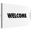 Welcome Text Modern Canvas Print