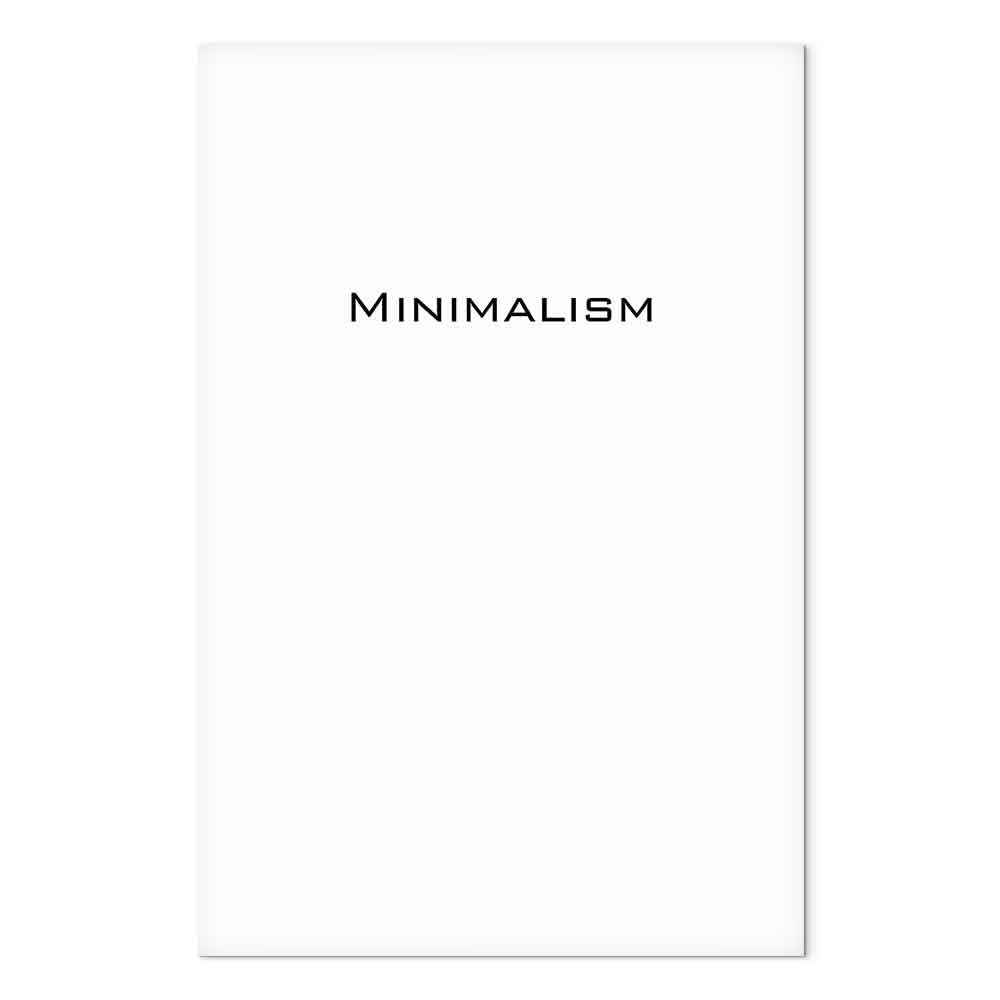 Minimalist Text Vertical Canvas Print