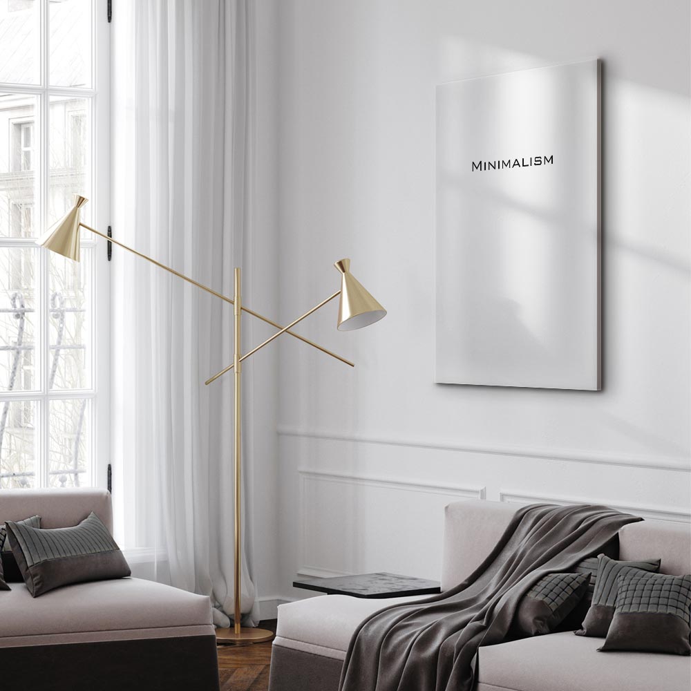 Minimalist Text Vertical Canvas Print