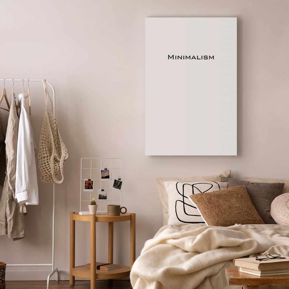 Minimalist Text Vertical Canvas Print