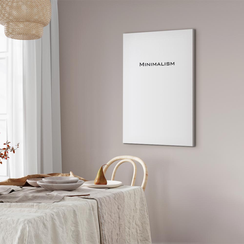 Minimalist Text Vertical Canvas Print