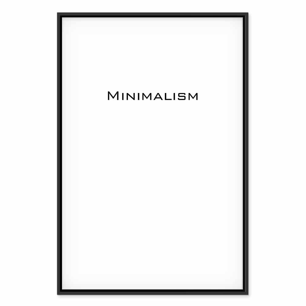 Minimalist Text Vertical Canvas Print