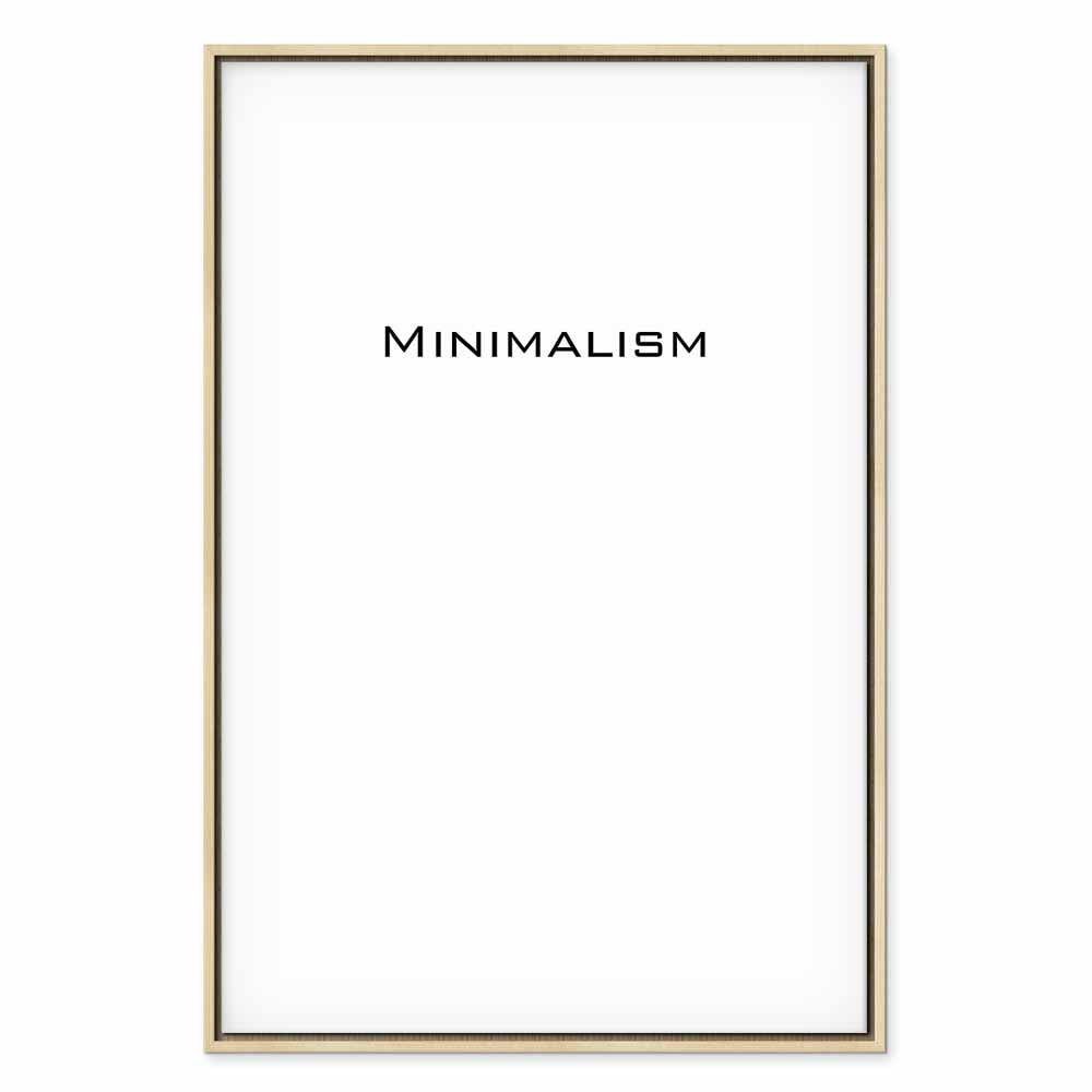 Minimalist Text Vertical Canvas Print