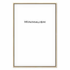 Minimalist Text Vertical Canvas Print
