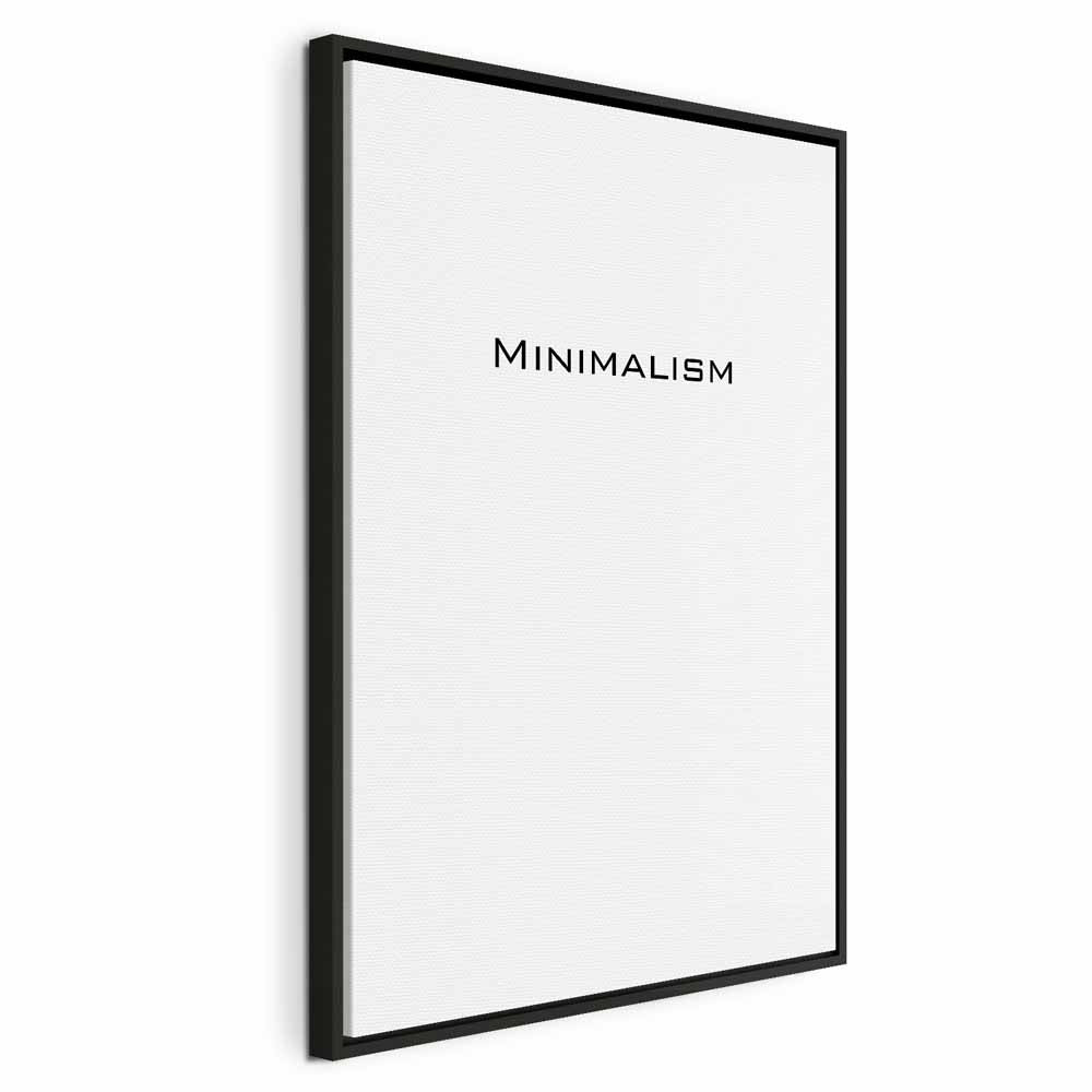 Minimalist Text Vertical Canvas Print