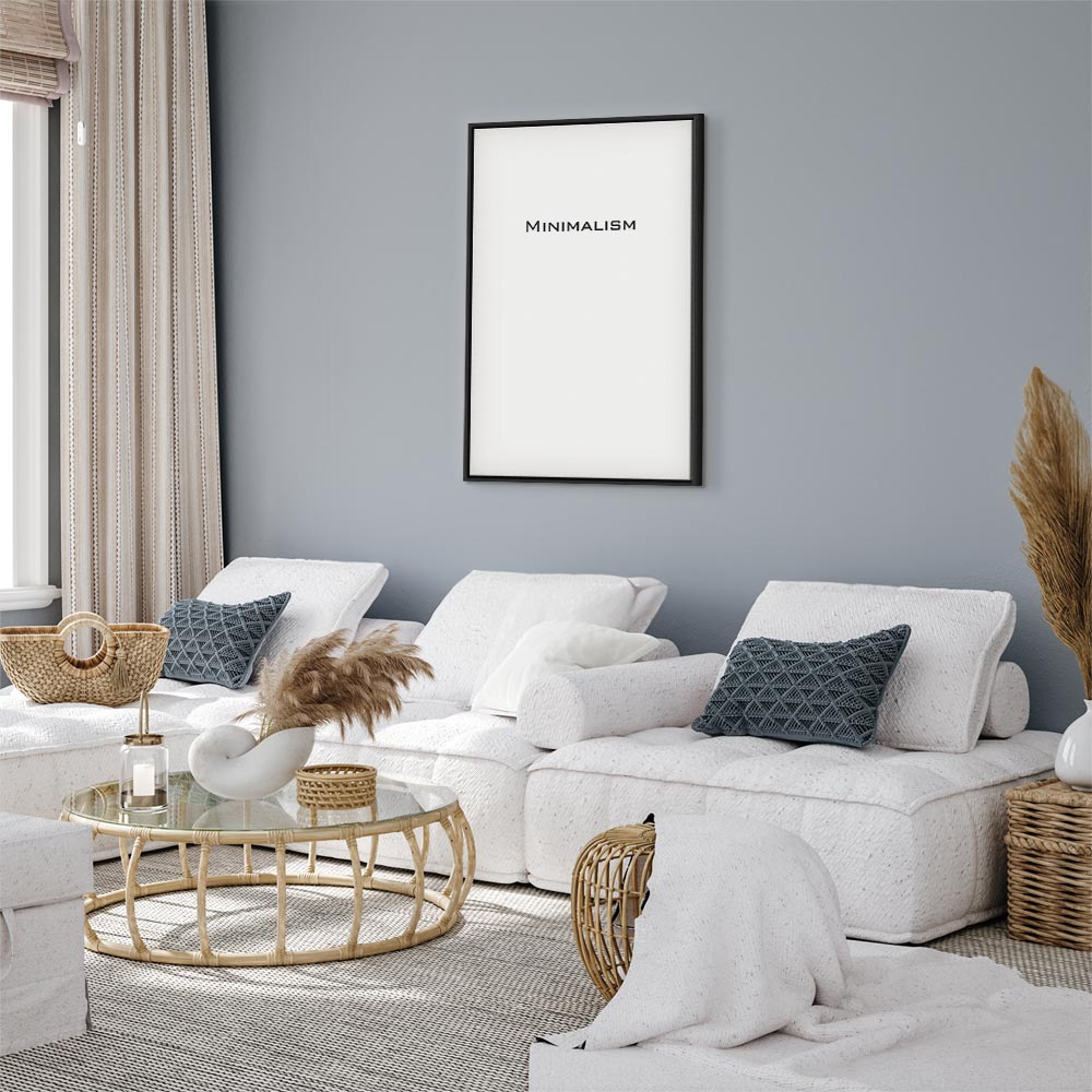 Minimalist Text Vertical Canvas Print