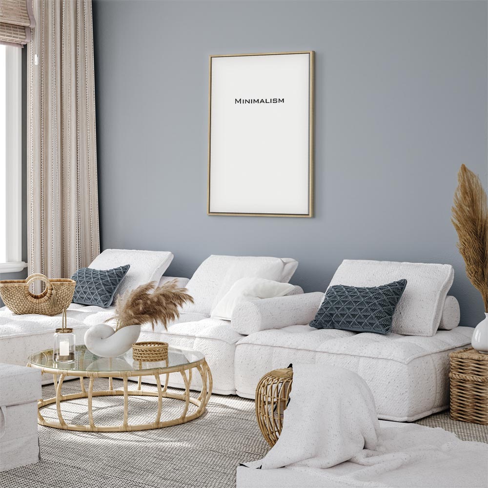 Minimalist Text Vertical Canvas Print