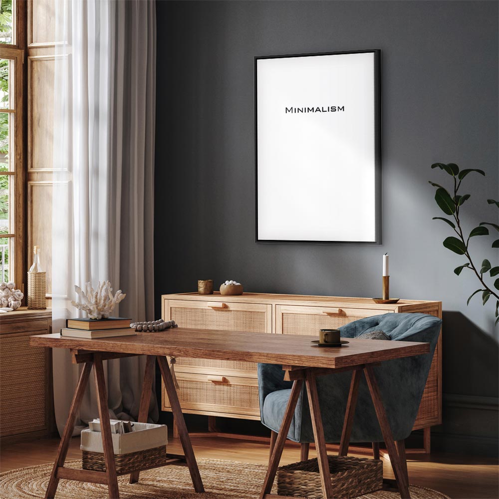 Minimalist Text Vertical Canvas Print
