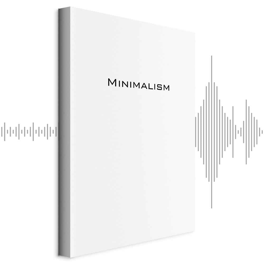 Minimalist Text Vertical Canvas Print