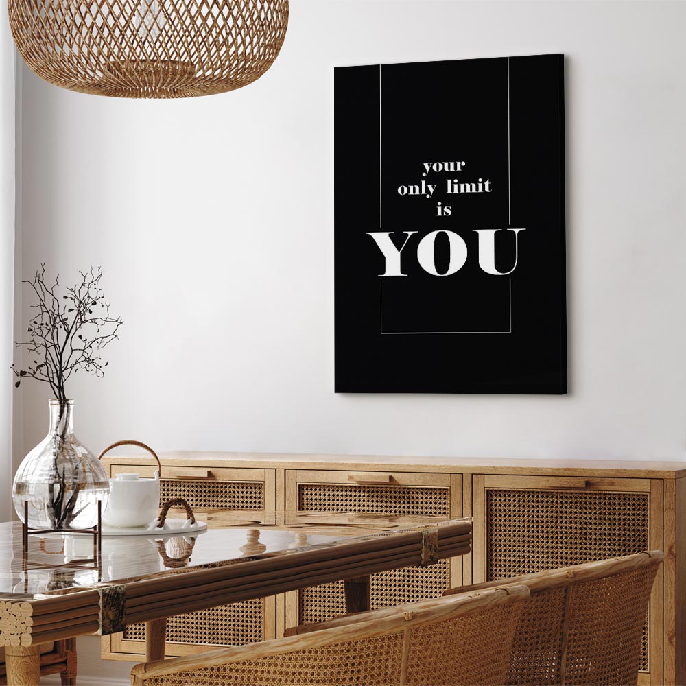 Key to Success Typography Canvas Print