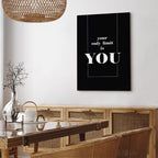 Key to Success Typography Canvas Print