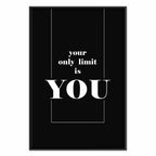 Key to Success Typography Canvas Print