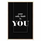 Key to Success Typography Canvas Print