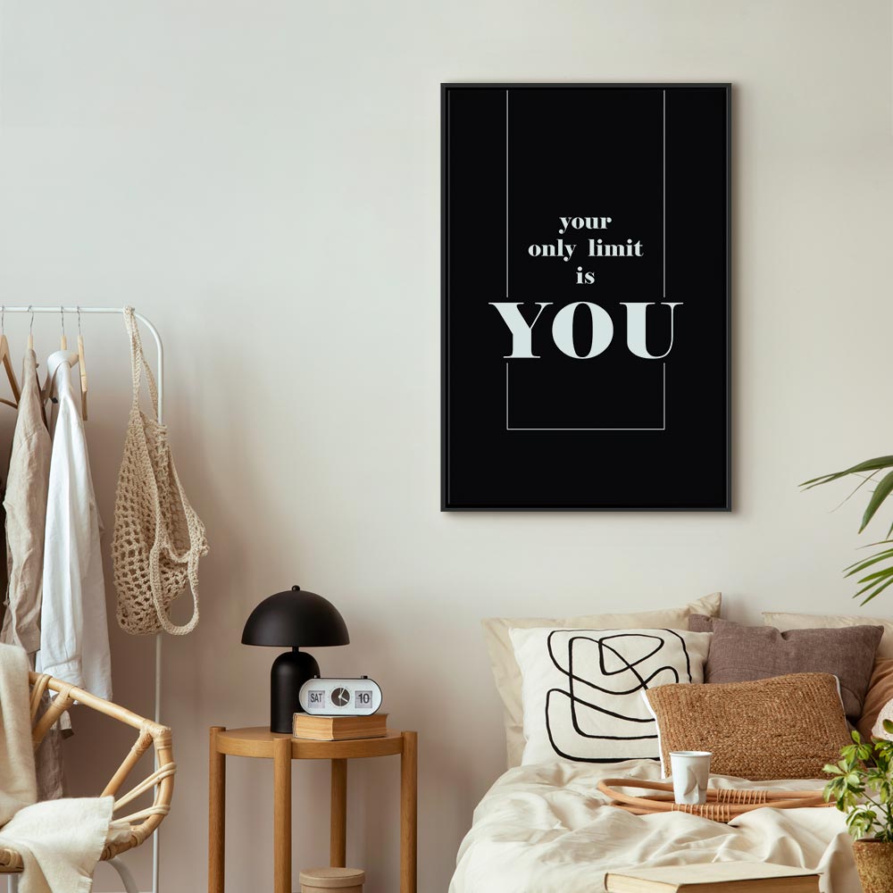 Key to Success Typography Canvas Print