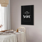 Key to Success Typography Canvas Print