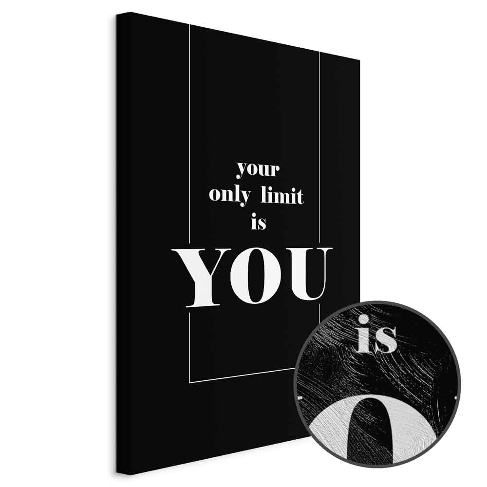 Key to Success Typography Canvas Print