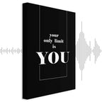 Key to Success Typography Canvas Print