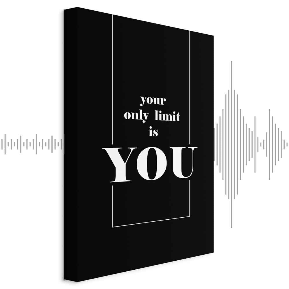 Key to Success Typography Canvas Print