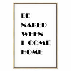 Homecoming Quote Black and White Canvas Print