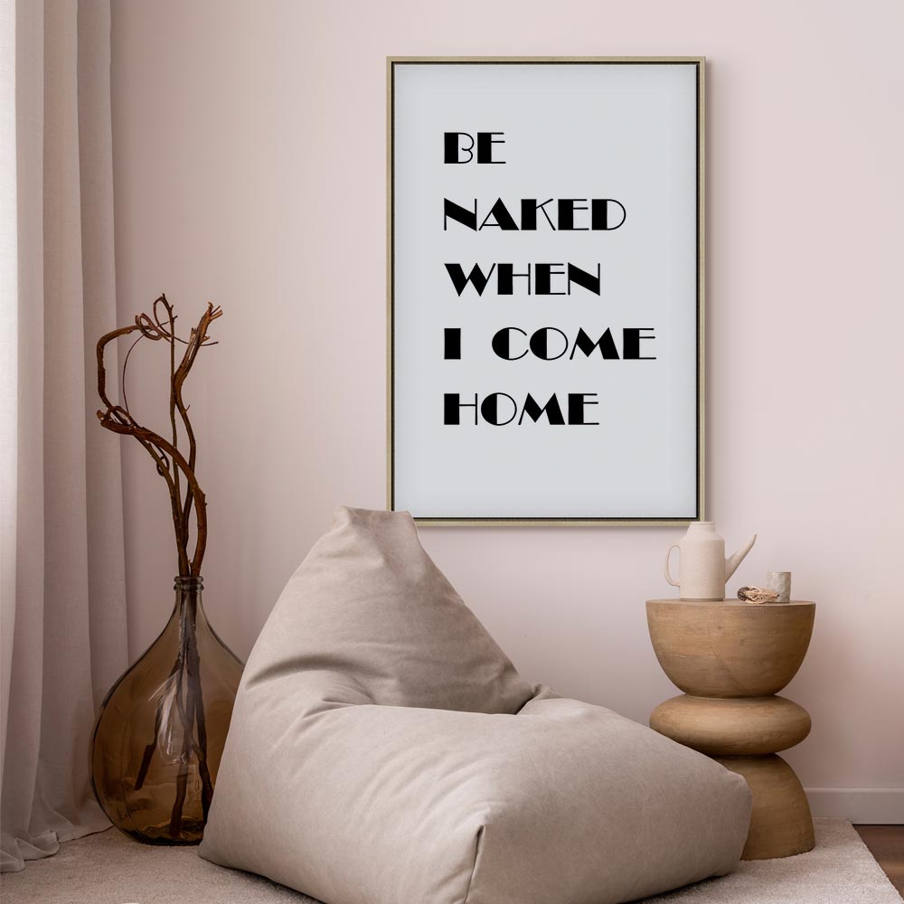 Homecoming Quote Black and White Canvas Print