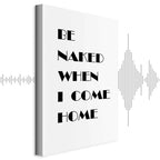 Homecoming Quote Black and White Canvas Print