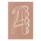 Stylish Letter A Text Canvas Print