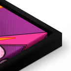 Colorful English Quote Multicolor Canvas Print